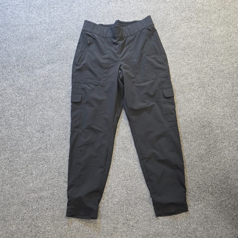 Athleta Pants Womens 10 Black Chelsea Cargo Lined Pull On Warm Workout Casual
